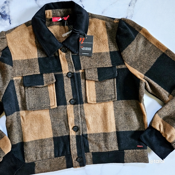 NWT n:Philanthropy Renzo Jacket in Plaid Multi - Picture 7 of 16